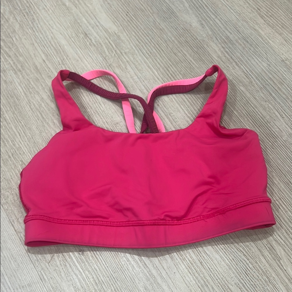 Lululemon Pink Racerback Sports Bra